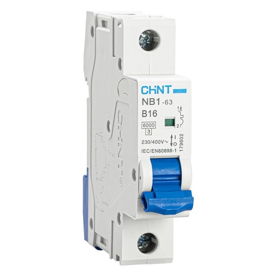 Автоматический выключатель NB1-63 1P 16A 6кА х-ка B (DB) Chint