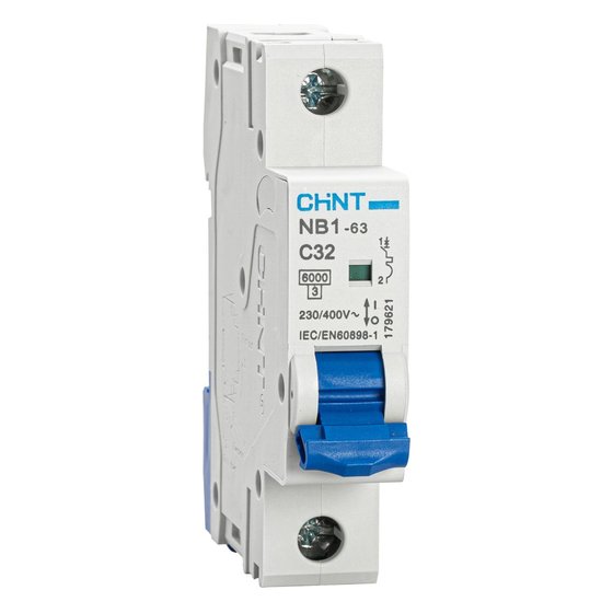 Автоматический выключатель NB1-63 1P 32A 6кА х-ка C (DB) Chint