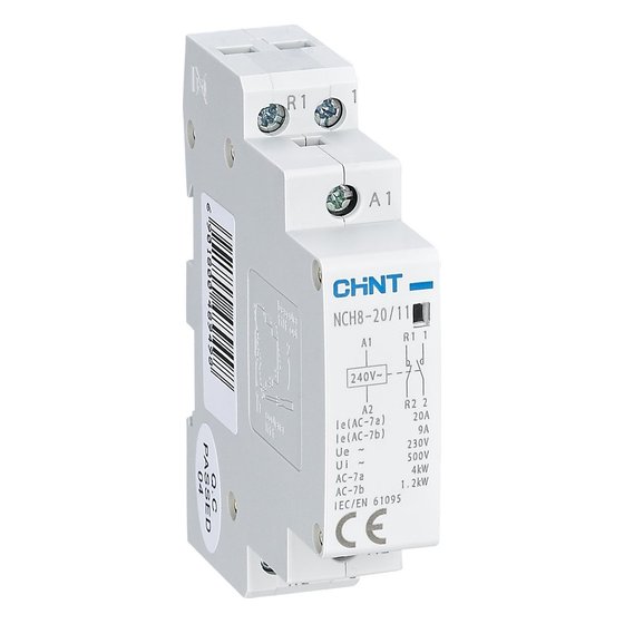 Контактор модульный NCH8-20/11 20A 1НЗ+1НО AC220/230В, 50Гц Chint