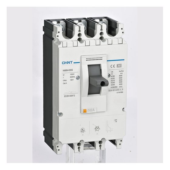 Автоматический выключатель NM8N-800Q TM 3P 630А 70кА с рег. термомаг. расцепителем Chint