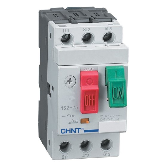 Автоматический выключатель защиты двигателя NS2-25 9-14A Chint