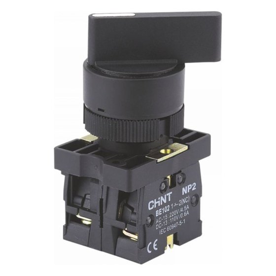 Переключатель NP2-EJ23, 2 положения фиксацией, 1НЗ, IP40 Chint