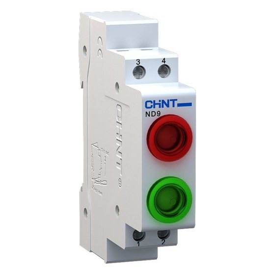 Индикатор ND9-2/rr красный+красный, AC/DC230В (LED) Chint